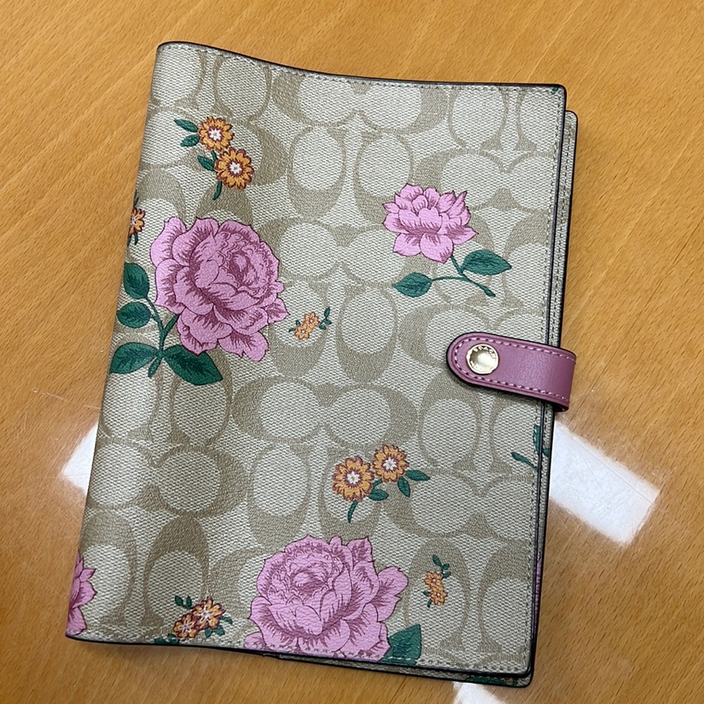Coach Notebook in Signature Canvas
